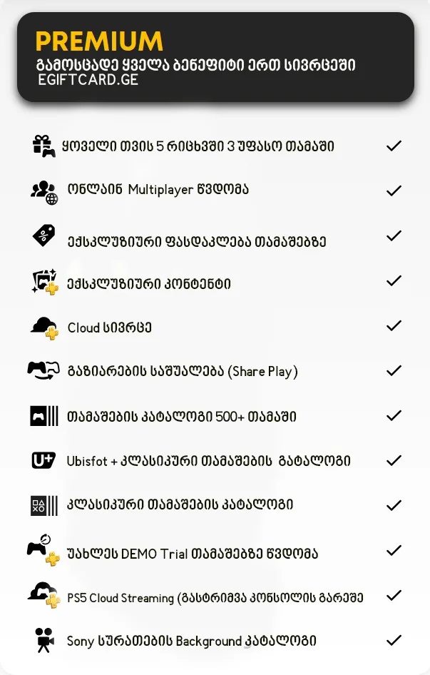 PlayStation Plus Premium Subscription